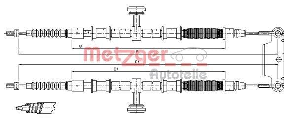 Metzger 11.5944 - Cofle Cavo Comando, Freno Stazionamento