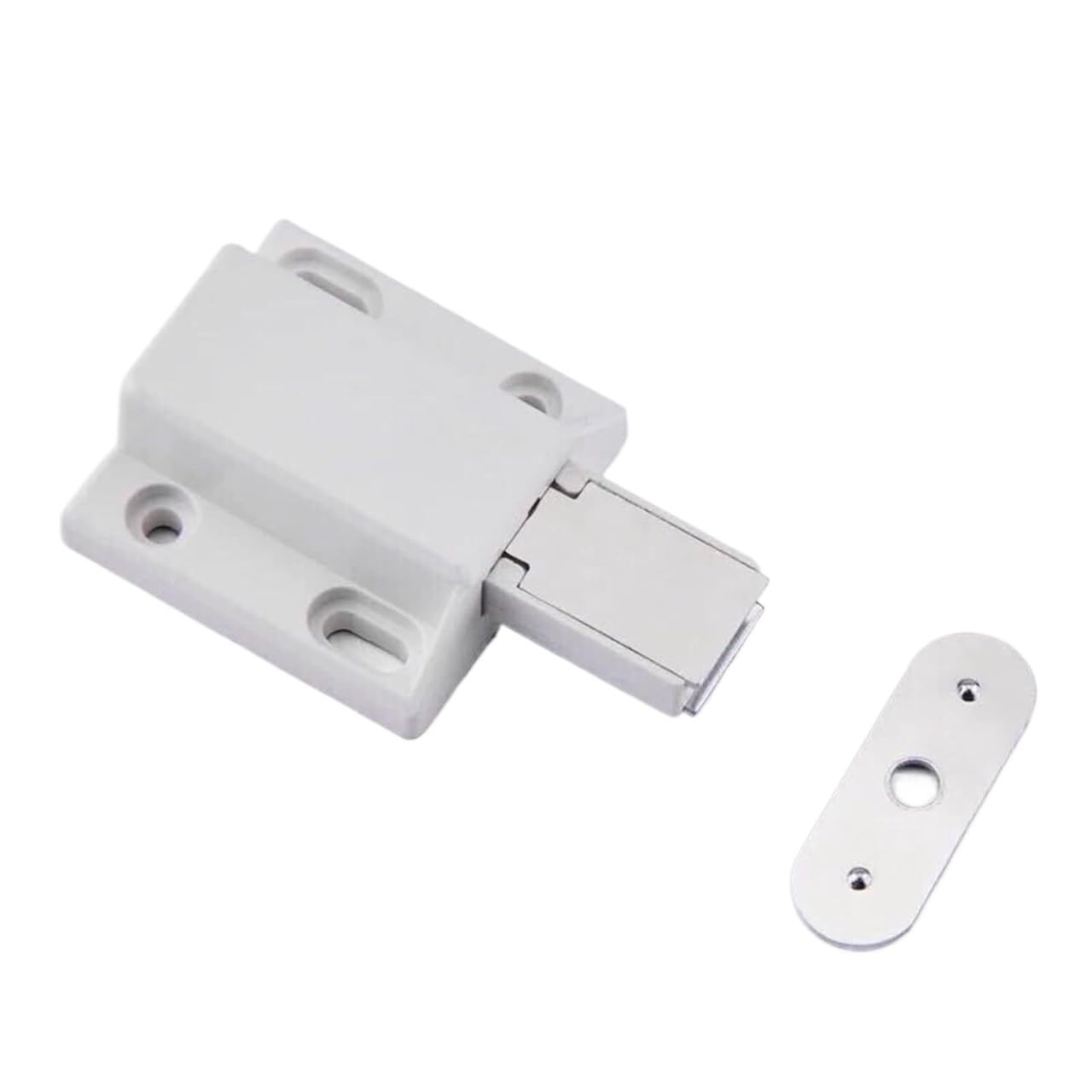 Stainless Steel Sliding Bolt Lock, Push Open Door Catches, Slide Latch, Gate Bolt Lock, Slid