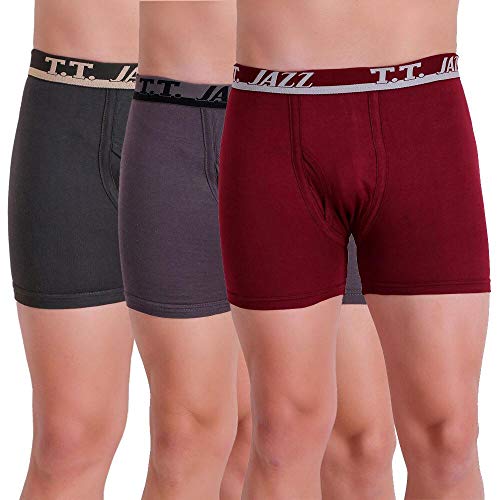 Image of T.T. Men Jazz Top Elastic Trunk Pack of 3
