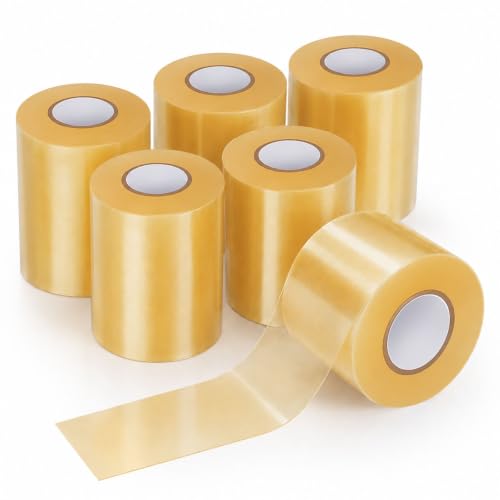 Pangda 6 Rolls Wrestling Mat Tape, 3'', Clear