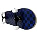 Krown KRRC-57 Rookie Checker Skateboard, Black/Blue, 7.75