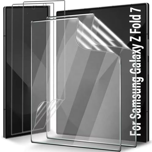 Image of TechTrendz Screen Guard for Samsung Galaxy Z Fold 7 Screen Protector Flexible Soft Protective Film Full Coverage, Bubble-Free Case Friendly Screen Protector for Galaxy Z Fold 7 - Matte
