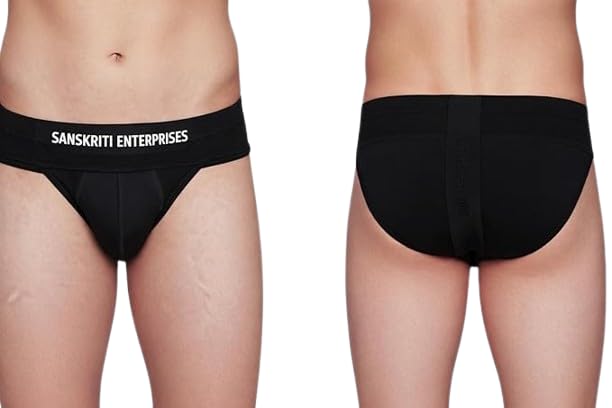 Gym Supporter for Men Sports Underwear for Men for Workout in Gym Stretchable Cotton, Quick Dry, Moisture Wicking Supporter for Cricket, Gym, Running-Black.-image-49