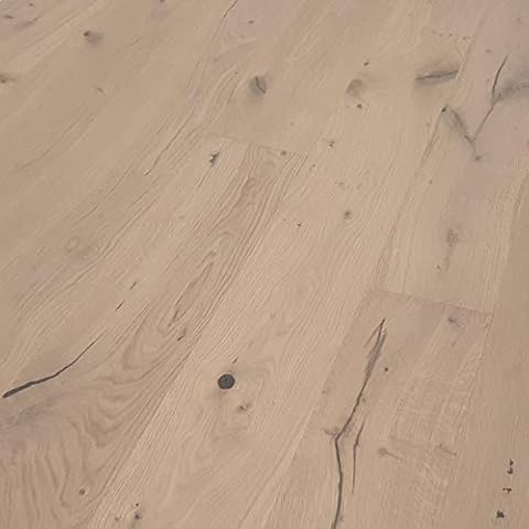 TRECOR® Landhausdiele Eiche Country LIFE - rustikal sortiert - Länge: 1900 mm, Breite: 190 mm, Stärke: 14 mm, Nutzschicht; 3 mm, Oberfläche: gebürstet & leicht weiß endgeölt Cover