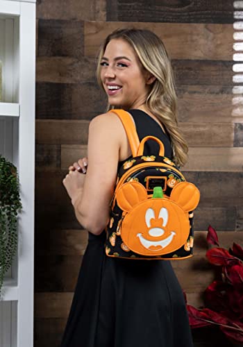 Loungefly Disney Mickey-O-Lantern Womens Double Strap Shoulder Bag Purse2