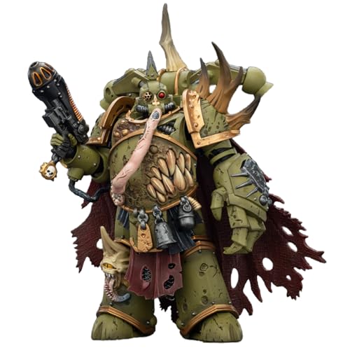 Image of JOYTOY Warhammer 40k Death Guard Plague Marine Champion Action Figure