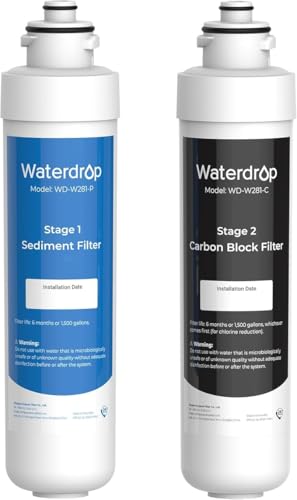 Waterdrop W281 Water Filters for Water Coolers, Replacement for Avalon® branded Bottleless Water Coolers Filters, 1,500 Gallon Extended Lifespan, More Pure Enjoyment, 2 Count（1 Set）