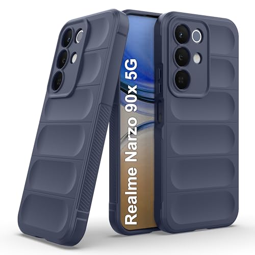 Image of amazon basics Back Case Cover for Realme Narzo 90x 5G | Compatible for Realme Narzo 90x 5G Back Cover | Liquid Silicon Magic Case for with Camera Protection | Sapphire