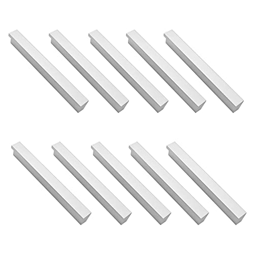 Qrity 10x 90° L Boutons de portes Cuisine Chambre Porte Cabinet Poignées Poignée Porte Cabinet Bouton pour Tiroir Placard Intérieure Meuble Tirer, 64mm,...