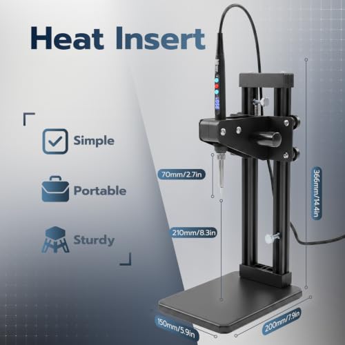 Image of Vertical Heat Set Insert Tools Kit 210mm Working Height for 3D Printing