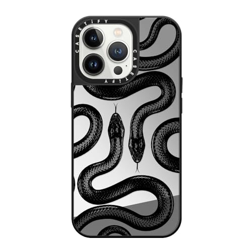 Coque miroir réfléchissante iPhone 13 Pro CASETiFY motif serpent