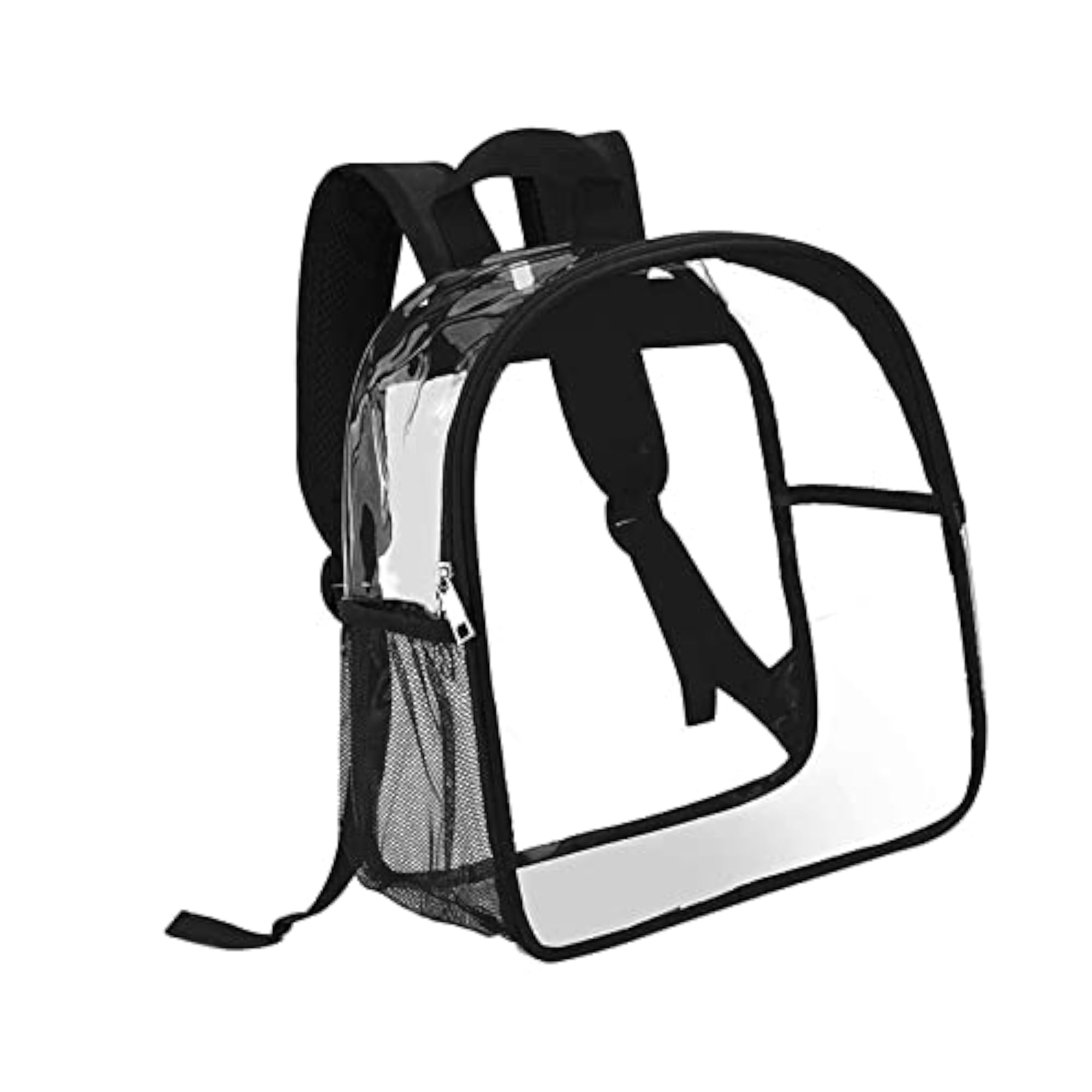 Clear Black Waterproof Backpack for Events and Travel