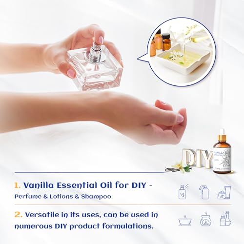 30ml Vanilla Essential Oil for Skin, Hair, and Aromatherapy