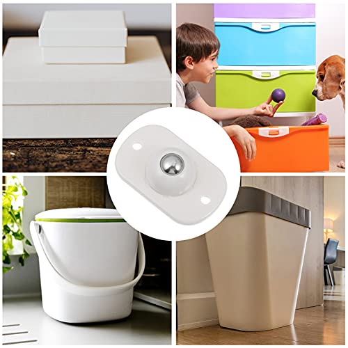 ULTECHNOVO 8Pcs Autoadesivo Rodízios Rodas de Mini Caixa De Armazenamento Móveis Polia Rodas Adesiva