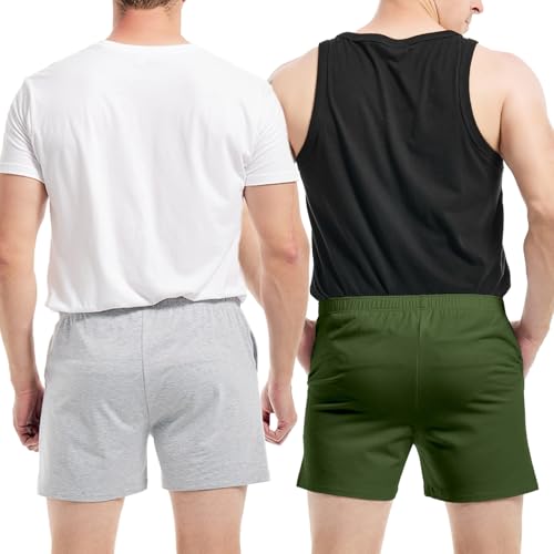 Image of AIMPACT Men's 4 inch Inseam Sleep & Lounge Pajama Shorts with Pockets