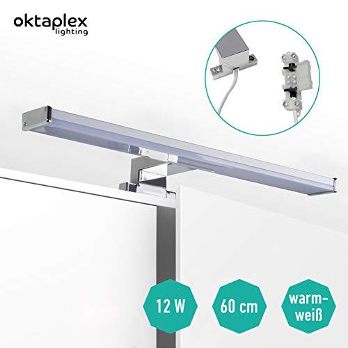 Spiegelleuchte LED Bad Bali S 12W | Spiegellampe Badezimmer 60cm | Spiegelschrankleuchte warmweiß 3000K 960lm