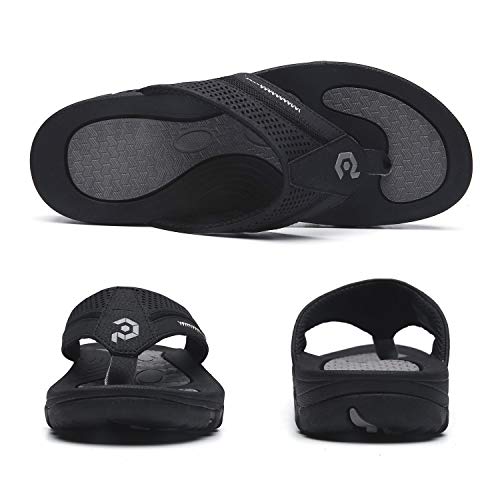 Pulltop Flip Flops For Men, Mens Thong Sandals Waterproof Shower Sandals Summer Outdoor Slippers Non Slip Beach Sandals For Men #TOP3