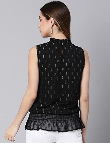 Image of oxolloxo Shine Lara Lurex Print Color Women Linned top