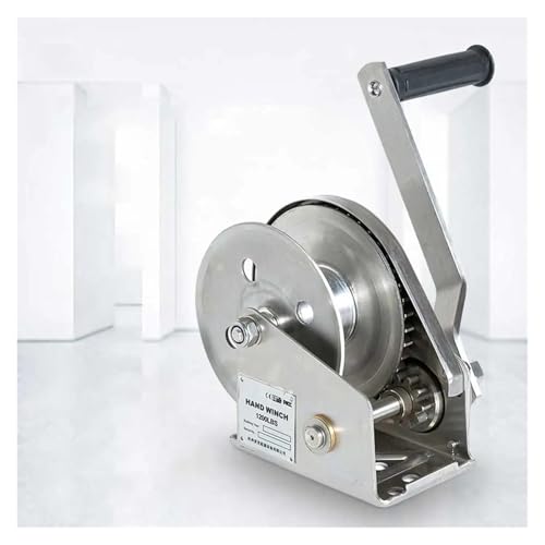 Winche manual de acero inoxidable 800lb con freno miniatura 3