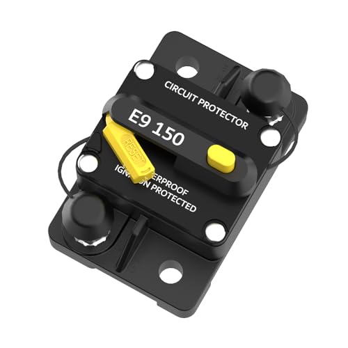 Image of LiTime 150A Circuit Breaker 12V-48V DC, M6 (1 /4 inch) Post Size, Surface Mount