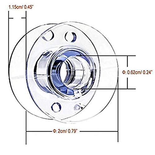 image for XUKEKOY 30Pack Plastic Sewing Machine Bobbins for Brother
