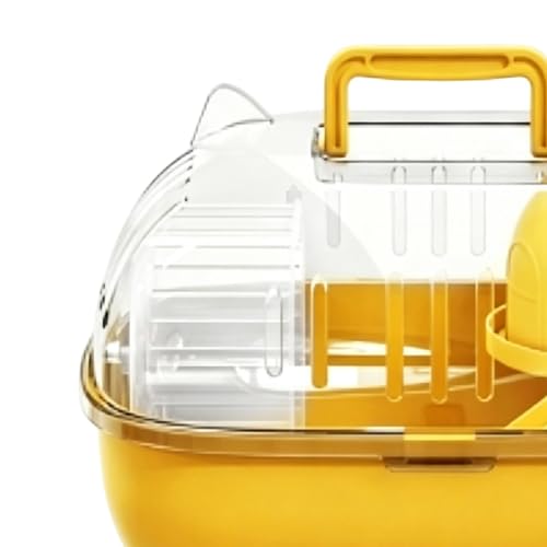 Maison hamster voyage portable transparente avec bouteille d'eau