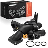 A-Premium Engine Coolant Thermostat Housing Assembly Compatible with Jaguar S-Type 2003-2008, Vanden Plas, XJ8 2004-2009, XF 2009-2010, XK 2007-2009