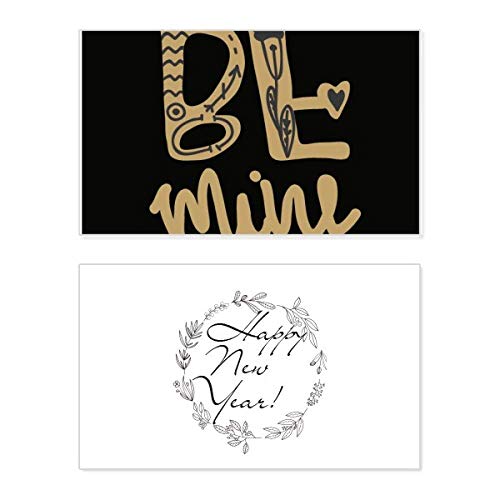 Tarjeta de felicitación para año nuevo Gold Be Mine, diseño premium con bendición conmemorativa