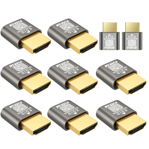 Adaptador HDMI sin cabeza para solucionar errores de pantalla negra en escritorios remotos 4K