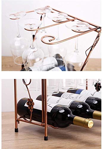 Soporte para botellas de vino de hierro hecho a mano miniatura 5
