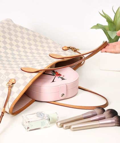 Graduation-Gifts-for-Her-Travel-Jewelry-Case-Mothers-Day-Gifts-for-Mom-Wife-Initial-Travel-Jewelry-Box-Birthday-Gifts-Travel-Essentials-Travel-Accessories-K