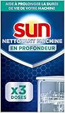 SUN - Nettoyant Lave-Vaisselle Classique - 3 Doses - nettoie en profondeur - aide à prolo...