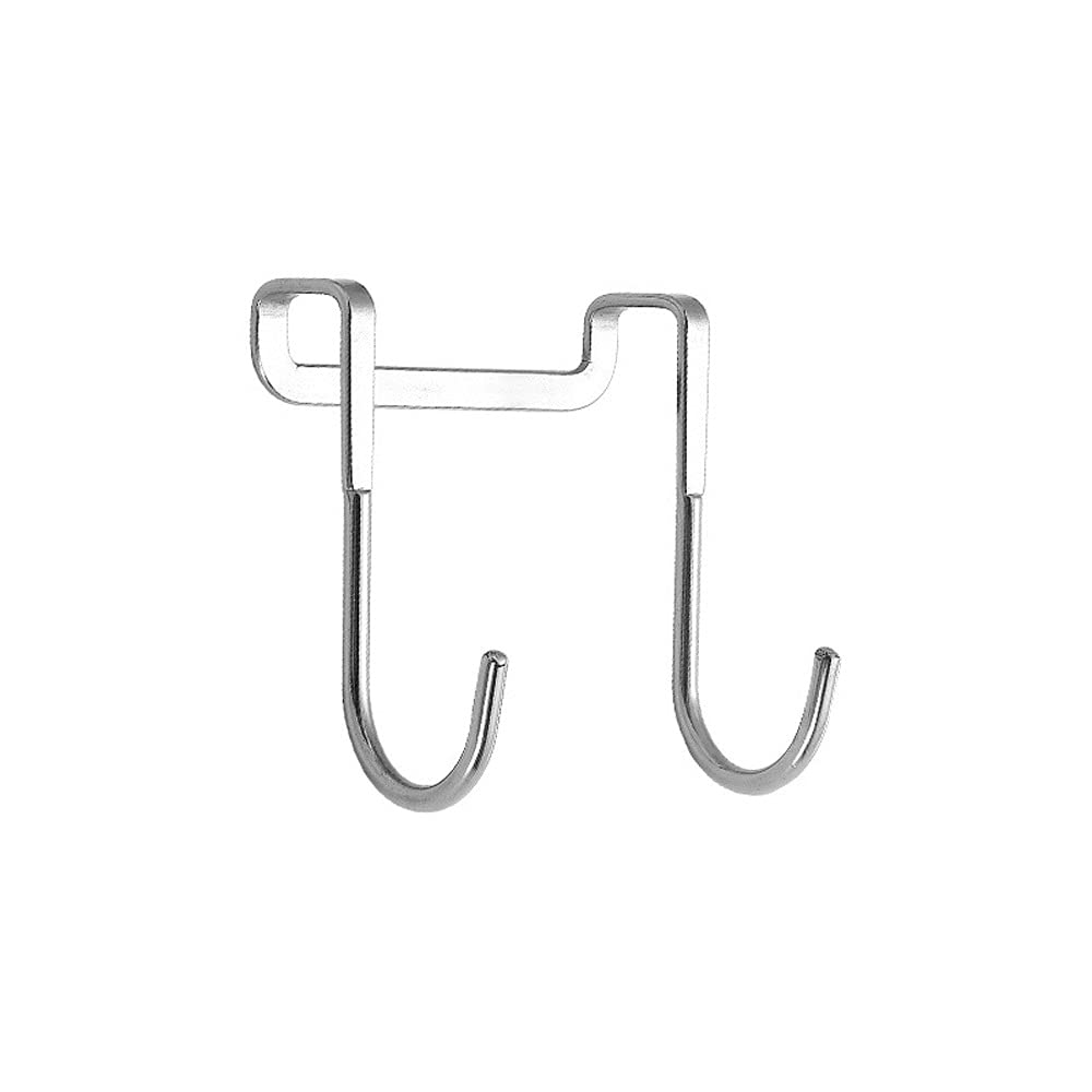 Lcanallyms One Color Wall Hooks, Sticky Hooks, For Hanging,2 Pcs Stainless Steel Punching Cabinet Door Without Trace Hook S-Type Hanger Back Coat Small Storage