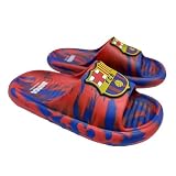 Klapki Pala FC Barcelona Dziecięce - 100% EVA, lekkie i wygodne, niebiesko-czerwony design z osłoną FCB, antypoślizgowa teksturowana podeszwa, idealne na plażę i basen, oficjalna licencja, Niebieski