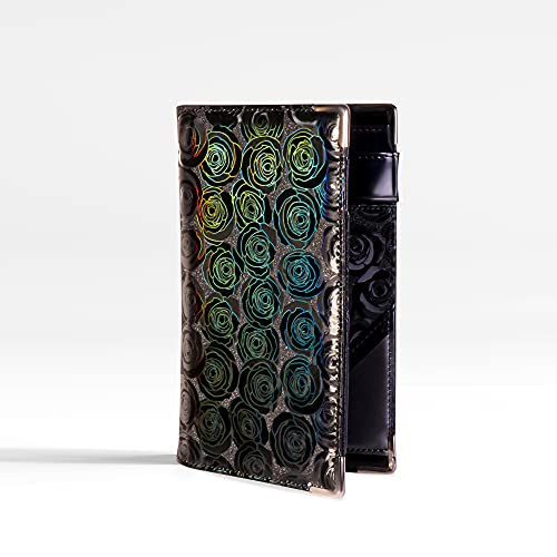 of Course Holographic Flower Server E-book with Zipper and Magnetic Pocket Restaurant Pockets for Waiter and Waitress(Black)