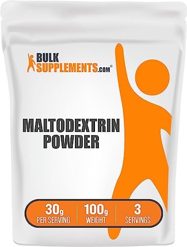BulkSupplements.com Maltodextrin Powder – Maltodextrin Supplement for Energy Boost, Maltodextrin Food Grade – Unflavored & Gluten Free, 30g per Serving, 100g (3.5 oz) (Pack of 1)