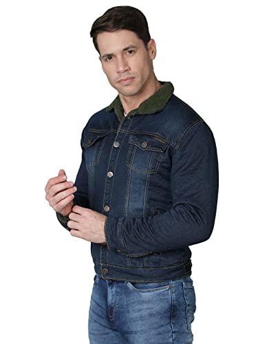 Image of Pure Cotton Enzyme Washed Biker Jacket /Casual Jacket - Black /Grey