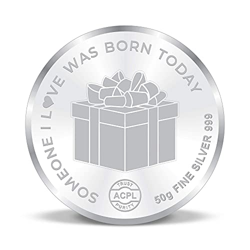 Image of Precious Moments Happy Birthday Silver Coin 10 Grams | 20 Gram | 50 Gram BIS Hallmarked 999 Purity with Gift Box by ACPL