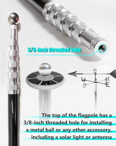 Dnshorix LTQGZJ-00 Telescoping Flagpole thumb #4