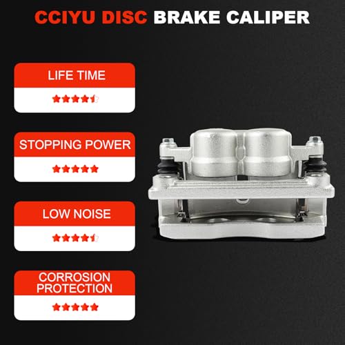 Image of cciyu Front Right Brake Caliper Assembly w /Bracket 18-B5005A For Buick For Rainier,For Chevrolet For Trailblazer /For Trailblazer EXT,For GMC For Envoy /For Envoy XL