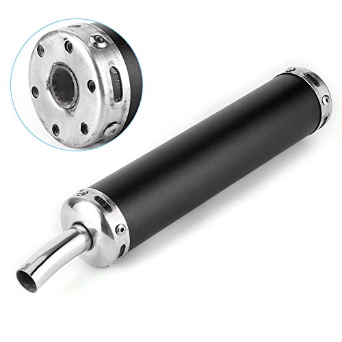 Silencieux D'échappement Moto 2 Temps - Diamètre 20 Mm (0.8") - Acier Inoxydable, Couleur Au Choix (or, Noir, Bleu...)