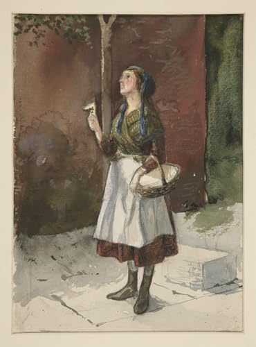 Impression d'affiches toile étude d'une jeune fille dans un jardin Edwin Austin Abbey 60x90
