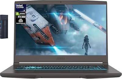 msi Thin 15.6" FHD Intel Core i5-13420H Gaming Laptop, NVIDIA GeForce RTX 3050, 16GB RAM 512GB SSD, 256gb 9H Docking Station, Webcam, Wi-Fi 6E, Backlit Keyboard, Bluetooth, Windows 11 Home, Gray