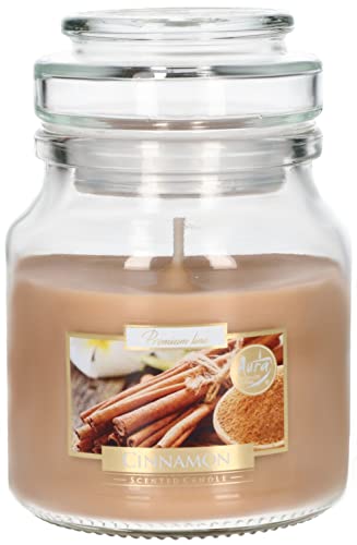 KOTARBAU® Petite bougie parfumée dans un bocal en verre avec couvercle à la cannelle - Idée cadeau - Aromathérapie - Bougies décoratives - Durée de...