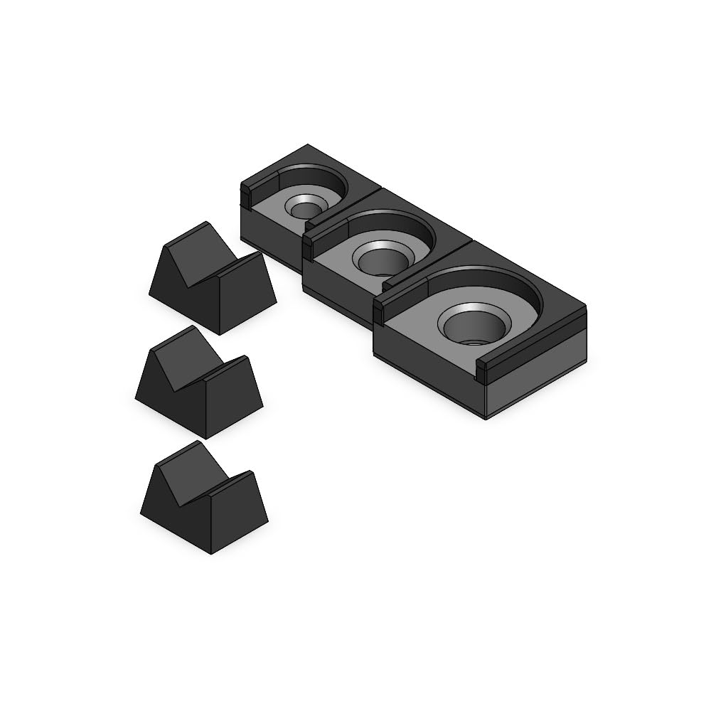 3D Tool Trays MagAttach Ratchet Organizer Kit (3 Piece Set, Grey/Black) โ image 1