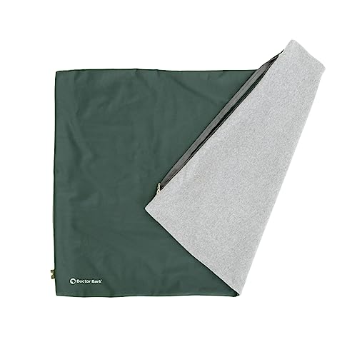 Doctor Bark Country Kissen Cover - Überzug Für Country Hundekissen XL - Flauschige Fleece-Liegefläche - Waschbar - GreenLabel (Cover - XL, Grün)