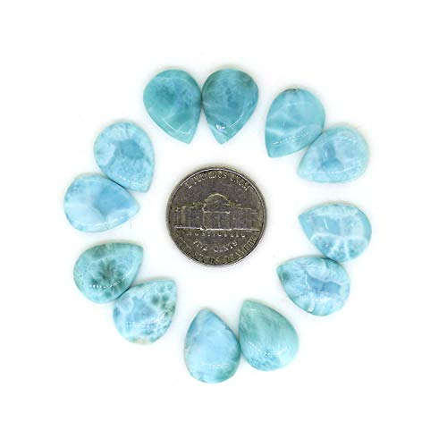 Cabochon Larimar poire AAA 12x16 mm pour créer un cadeau unique