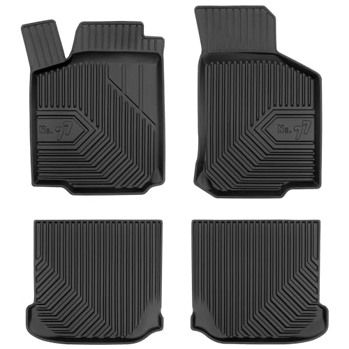 MOTOS Tapis de sol caoutchouc pour Volkswagen New Beetle 1997-2010 Améliorez Votre Confort de Voyage avec Le tapis noir antidérapant Auto No.77- tapis...