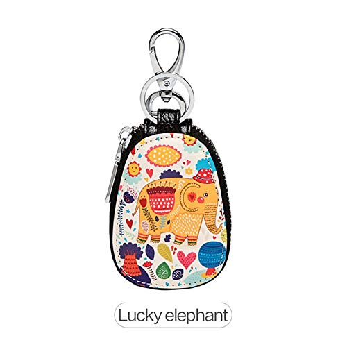 Preisvergleich Produktbild Jgzwlkj Schlüsselmäppchen Mode Gemalter Entwurf Frauen-Mädchen-Schlüssel-Beutel-Kle... Schlüssel-Mappen Haushälter Auto-Schlüssel-Halter-Kasten PU-Leder Schlüsselbund Pouch (Color : 1)
