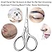 HITOPTY Small Precision Scissors, 3.5inch Stainless Steel Multi-Purpose Vintage Beauty Grooming Kit for Facial Hair, Eyebrow, Eyelash, Beard, Moustache with PU Sheath